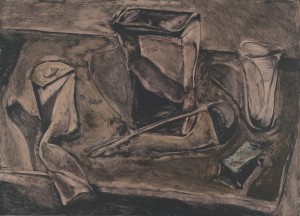 Still-life  with  bucket, 62 X 86 cm, monotype_resize   